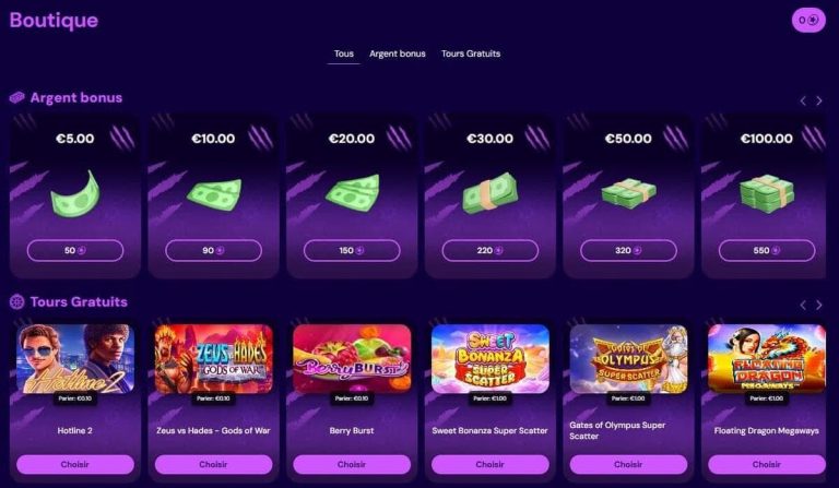 Spin Lynx Casino boutique