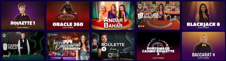 Spin Lynx Casino jeux live