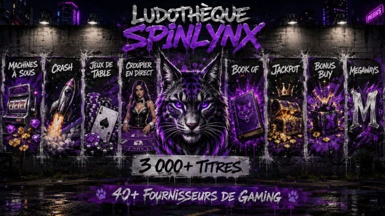 Spin Lynx Casino ludothèque