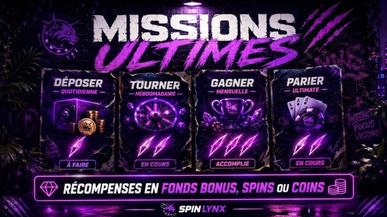 Spin Lynx Casino missions